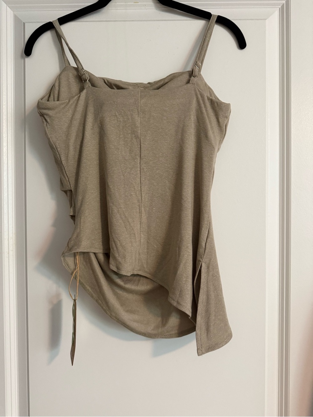 OGL Tencel-Linen Spaghetti Bra Top with Side Slit size medium - Picture 5 of 5